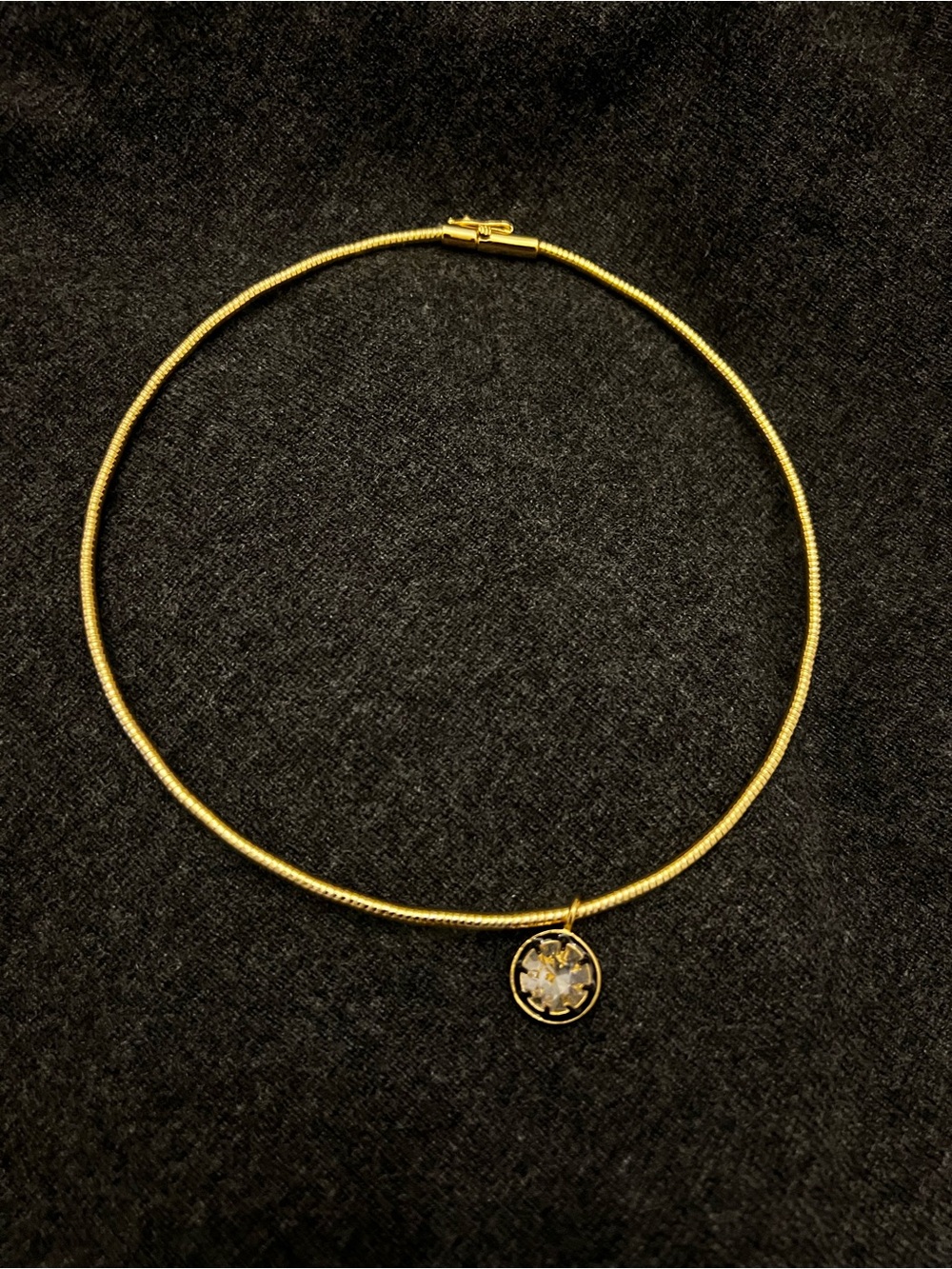 Veronica Beard Gold-Tone Pendant Choker Necklace